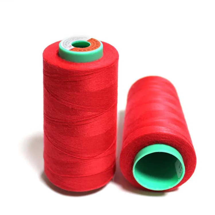 Factory direct wholesale 100% spun polyester sewing thread 40/2 5000y cone for sewing clothes