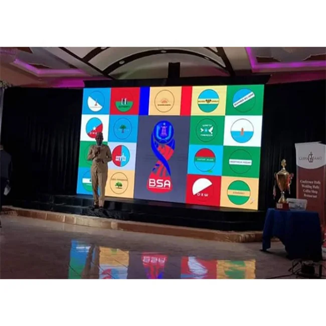 90 degrees Rental Led Display HD Full Colour P3.91 Indoor with High Refresh 3840hz concert stage background led display
