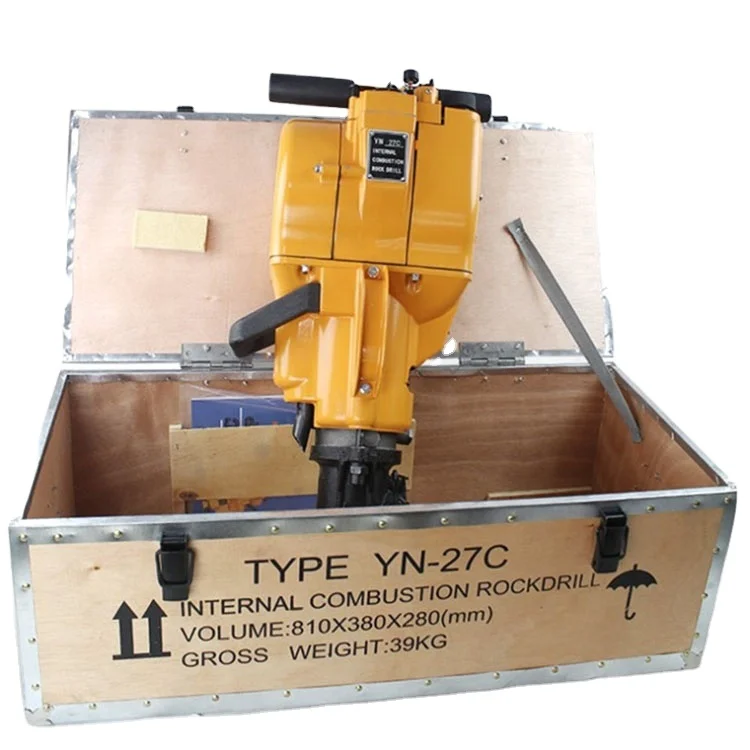 
portable internal combustion gasoline power pneumatic rock drill machine 