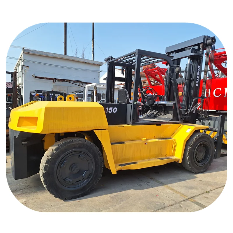 good performance Material Handling komatsu150 Forklift 15 tons Used Diesel Forklift original transport construction machine