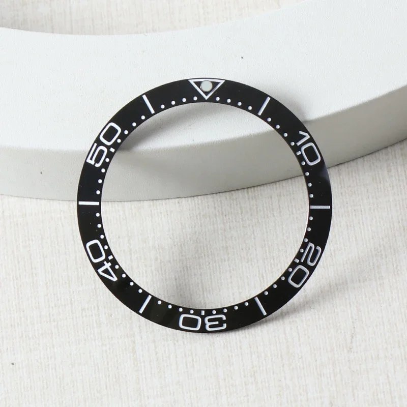 38mm Watch Bezel Insert Ceramic For Mods NH35 Watch Accessories Case Ring Green Luminous Bezel