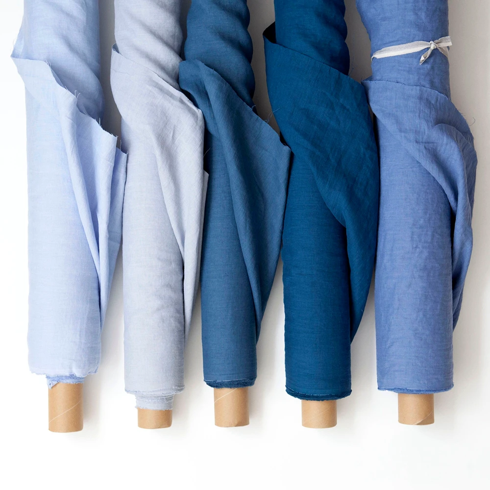 2025 Wholesale Tencel Linen Garment Fabric Designer Fabricbreathable  comfort Tencel74%  Linen26%