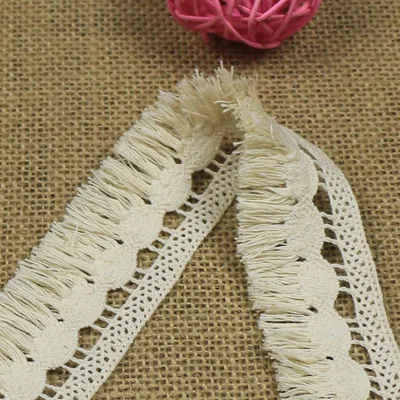 Лидер продаж, вязаная крючком кружевная отделка из 100% хлопка для одежды