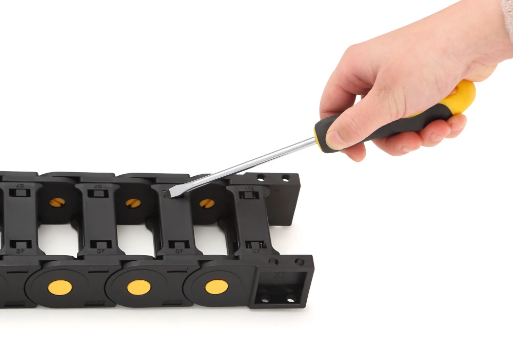 Plastic Open Cable Wire Protection Drag Chain Cable Carrier LX1015S-2B