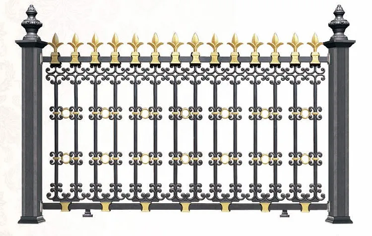 Cheap Aluminium Fence Balcony Railings Customized Design Simple Grill Fence for Villa