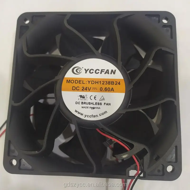 120x120x38мм PTB 0.60A YCCFAN DC24V квадратный охлаждающий вентилятор для промышленности