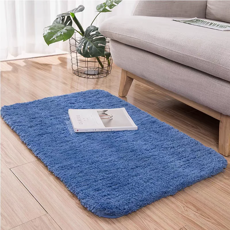100% Cotton Anti-Slip Bath Towel Mats Super Soft and Absorbent Solid Design Modern Bathroom Rug for Home or Hotel
