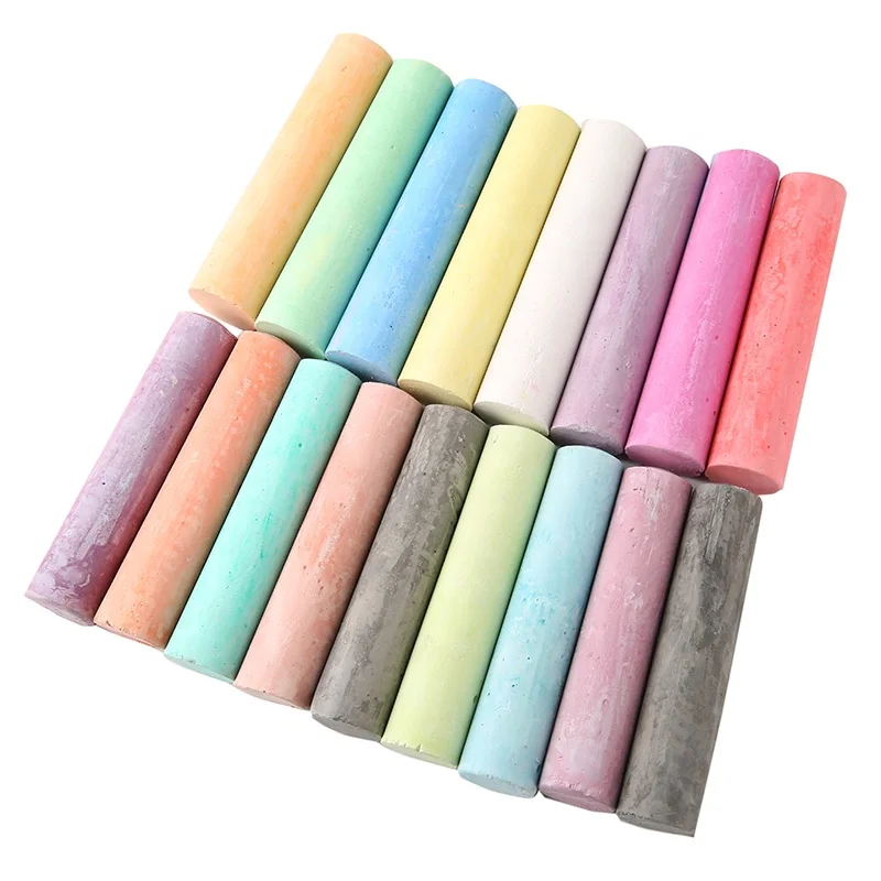 
144PCS Jumbo Size Washable Sidewalk Chalk with color Box Package 