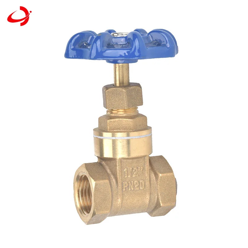 JD BSP 1 Inch 25mm Brass Forged Gate Valve with Non-Rising Stem Manual Power for Water Control General Application