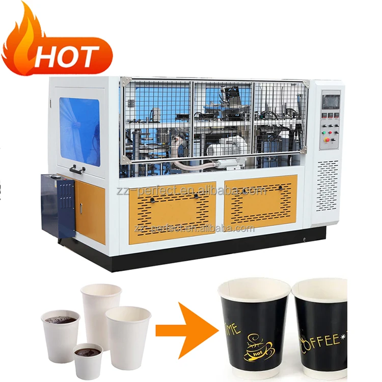 Low price double wall ultrasonic corrugated sleeve paper cup forming Machine