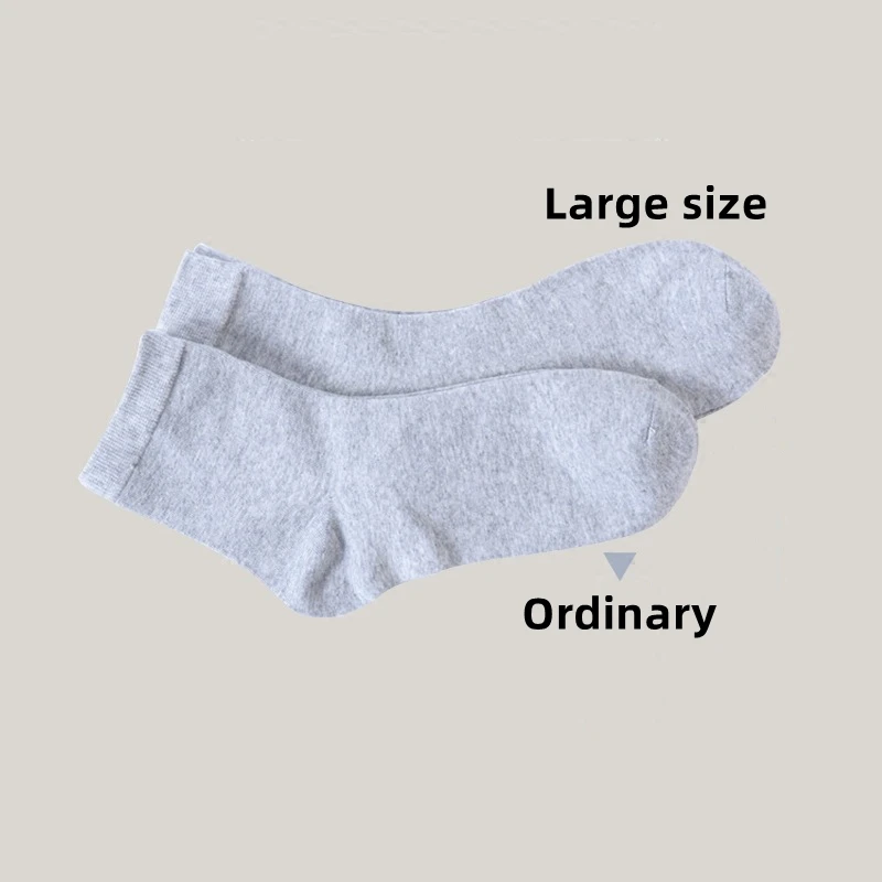 44-48Large size high quality five colors men business socks mid tube breathable cotton socks