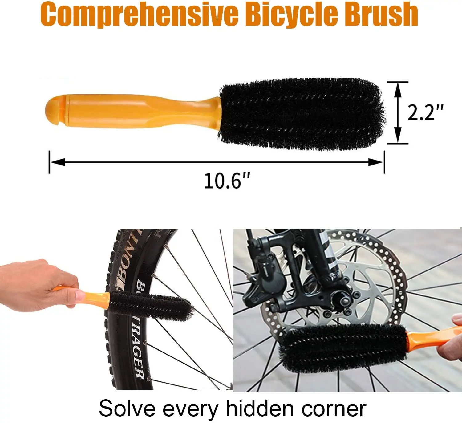 TDF 6pcs Bike Bicycle Clean Brush Kit/Cleaning Tools for Bike Chain bicycle cleaning brush