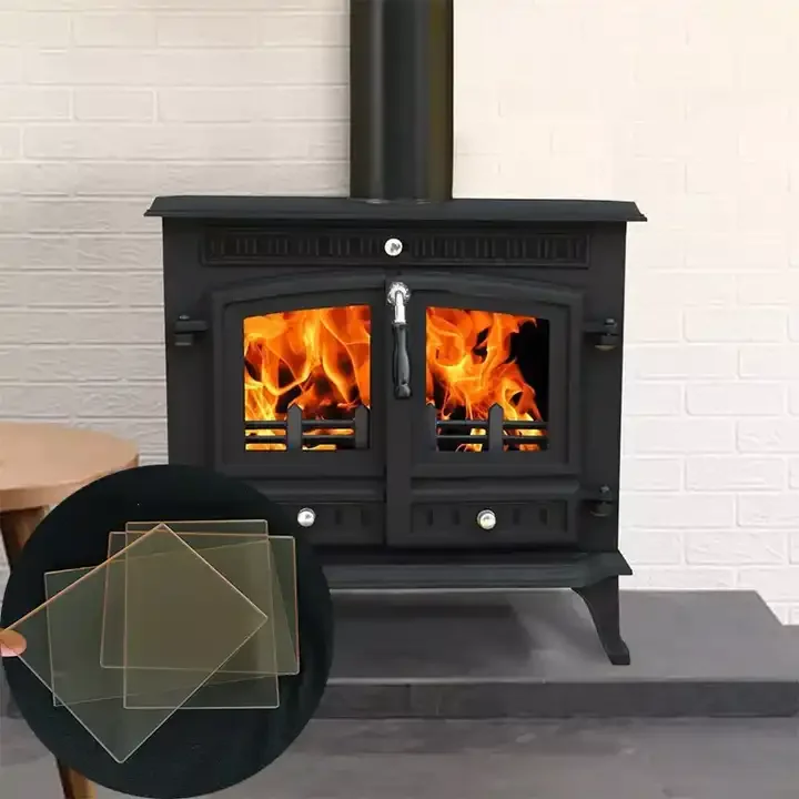 650 градусов устойчивая дверь камина стекло керамическое для дровяных печей