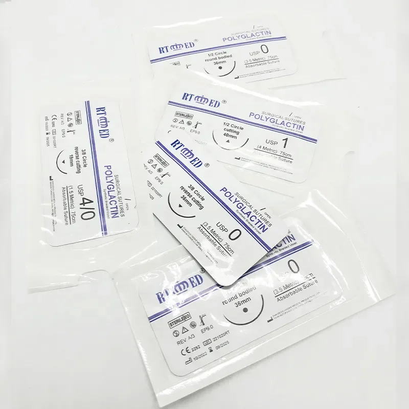 drwho medical supplies Manufacturer absorbable suture PGLA PGA  surgical suture