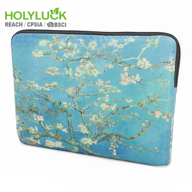 Custom designer polyester neoprene soft carring tablet travel case laptop sleeve pouch with 13-13.3 inch laptop