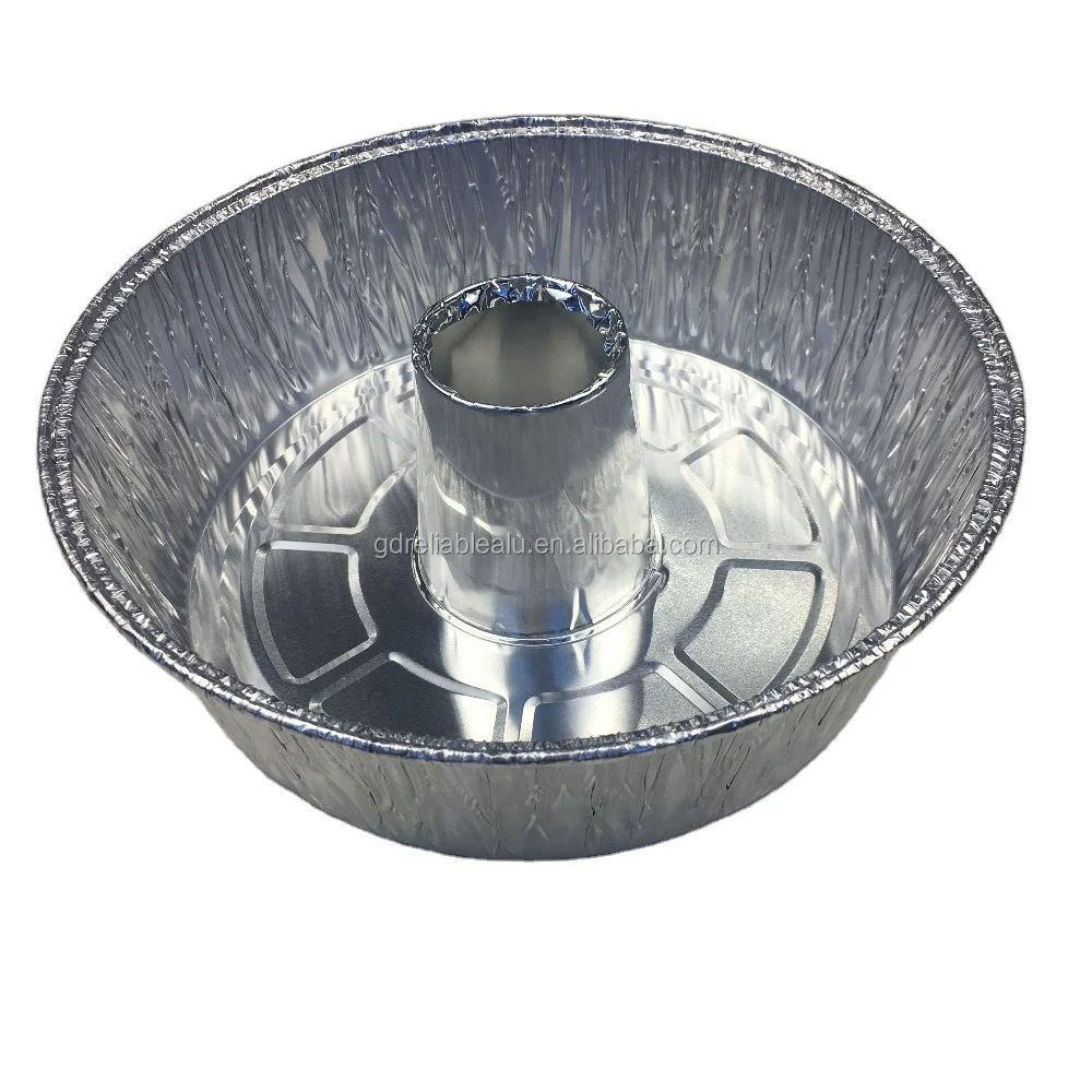 LFGB certificate food grade Customized special shape round disposable aluminum foil food container hot pot trays