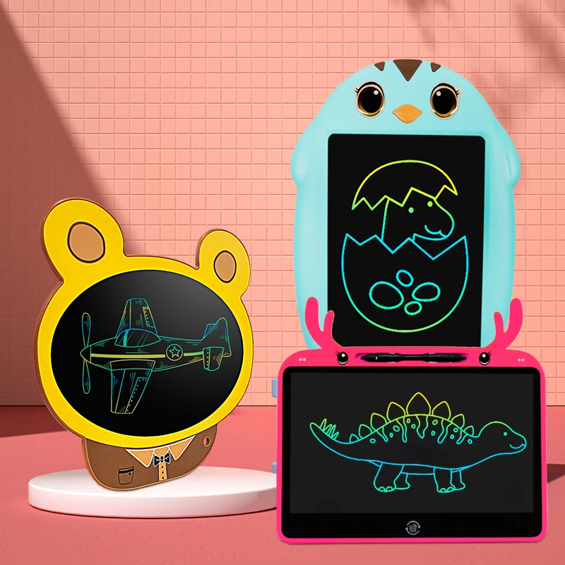 8.5/10/13 inch Kids LCD Writing Tablet Digital Writing Pad Electronic Drawing Board Memo Scratch Paper Erasable Toys