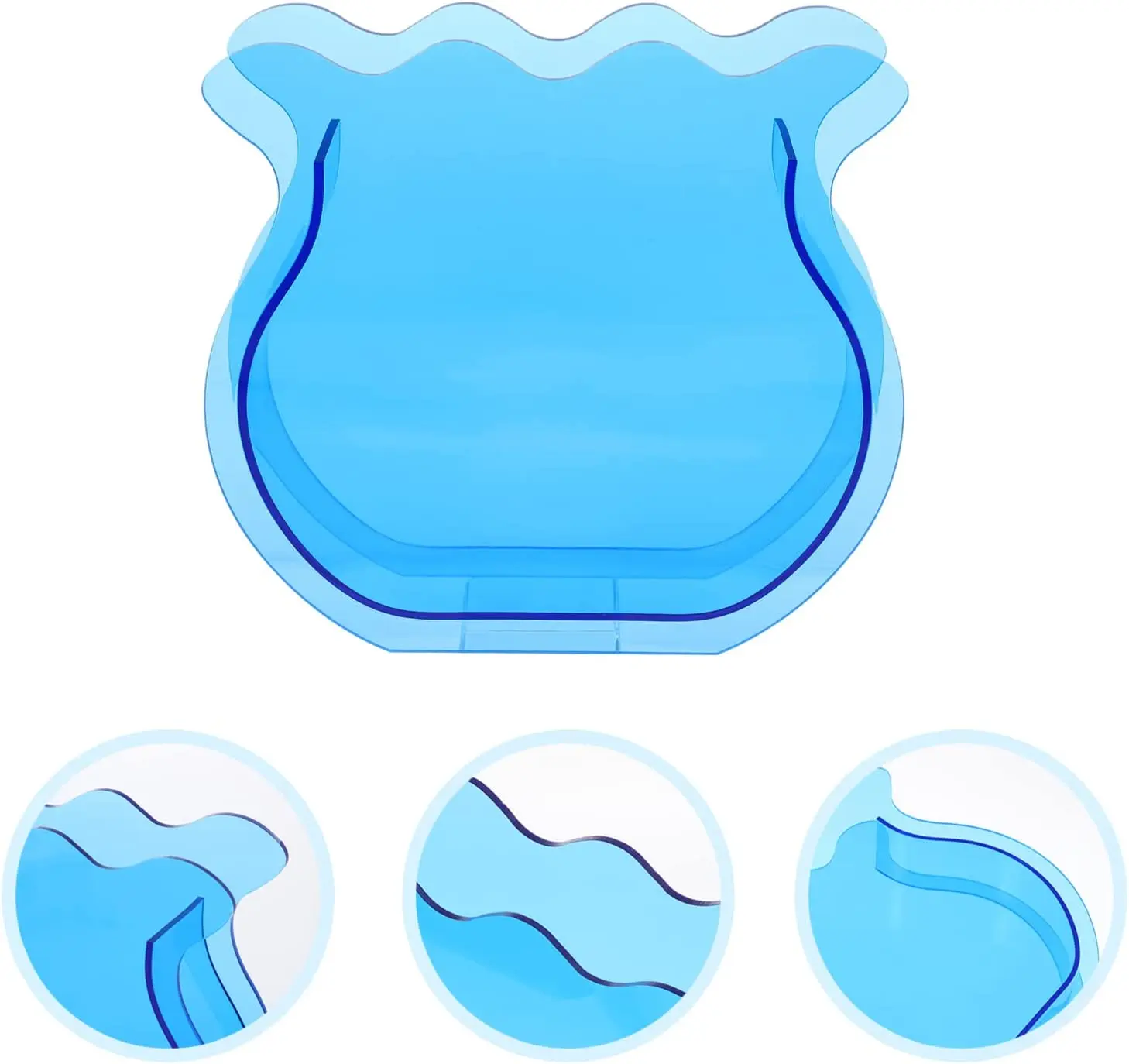 Modern Livingroom Decoration Custom Clear Acrylic Flower Vase