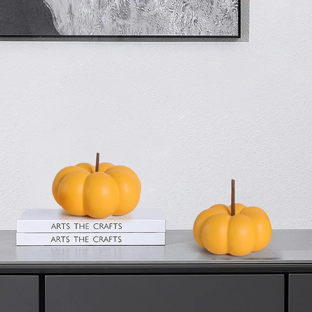 Country farm Ceramic pumpkins Halloween decorative pumpkin Living room table entrance decor for home house ornaments