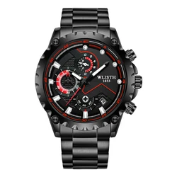 Super Popular men`s Watch Luxury Stainless Steel Band Waterproof  Quartz Wristwatch Gift Watches For men reloj