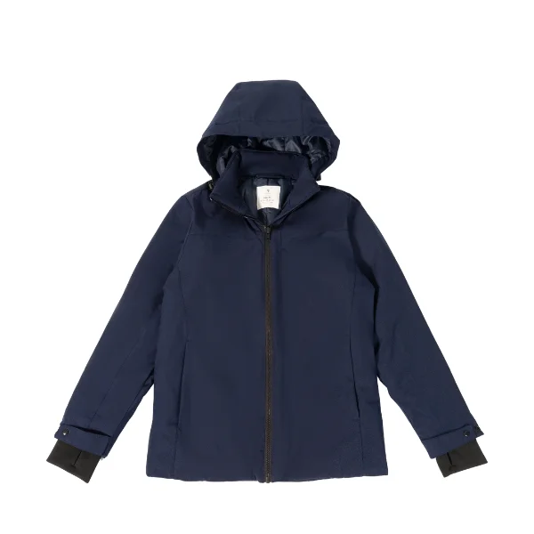 Vietnamese Supplier 3-Layer Long-Sleeve Windbreaker Jacket Breathable Waterproof Outerwear Windproof Zipper Heating Print