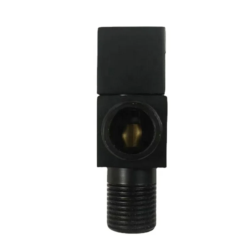New style hot selling 1/2 inch Deluxe black kitchen bathroom forged brass Angle valve