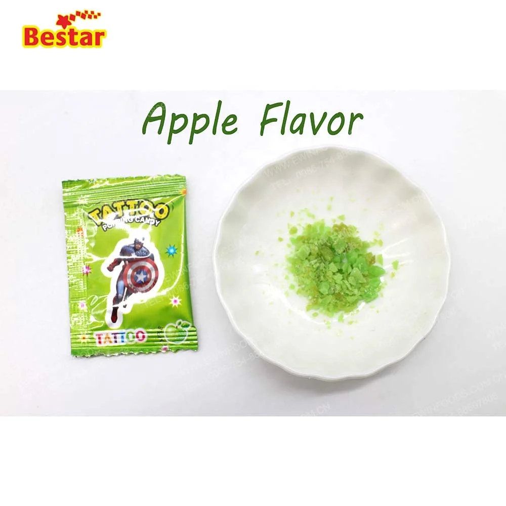 Оптовая продажа, конфеты с татуировкой, встряхивающие фрукты, смешивающие ароматизаторы, скальные конфеты