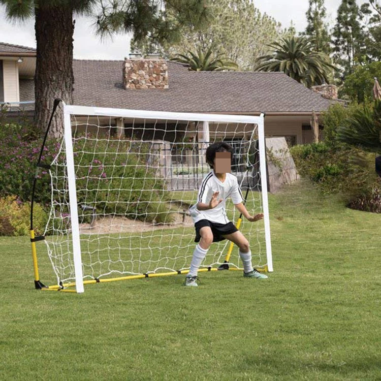 12x6ft quick set-up portable Football Goal folding Soccer Goal For Kids Practice