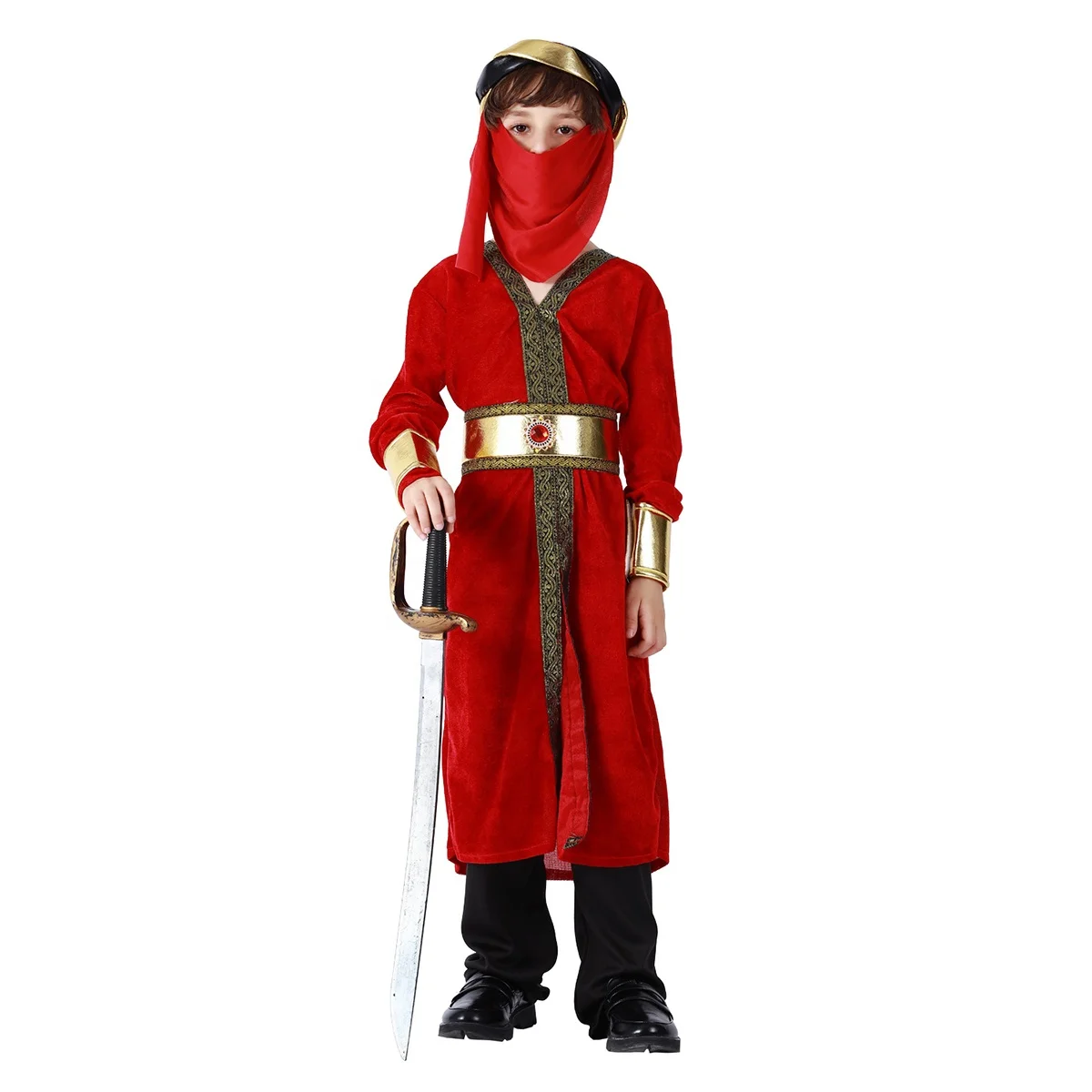 Kid Cosplay Costume Carnival Kids Costumes Intrepid Arabian Fighter Costumes