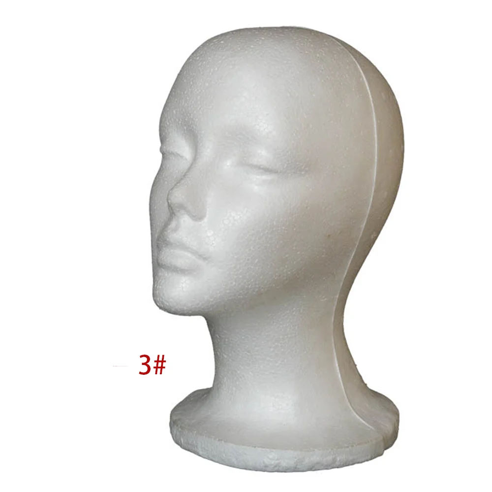 Man Foam Head Model Men Mannequin Head Male Styrofoam Head With Stand For Wig  Hat Display
