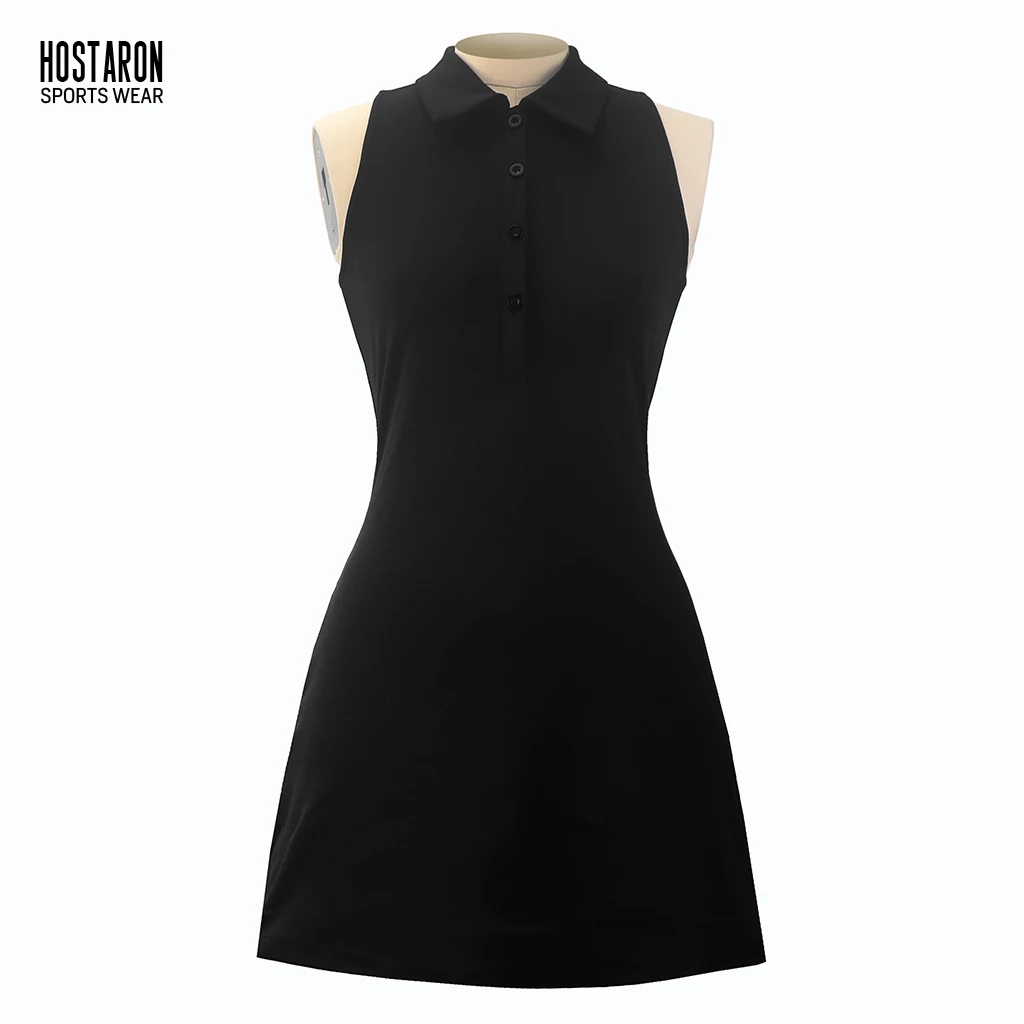 HOSTARON Pickleball Dress Women Custom Golf Polo Pant Skirt With Pockets Girls Athletic Tennis Dress Golf Clothing Tennis Set