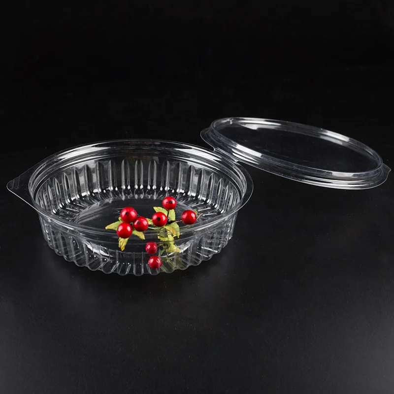 PET Salad Container Plastic Packaging Boxes with Good Price Disposable Fast Delivery Food Grade 24oz Blister Customized Color