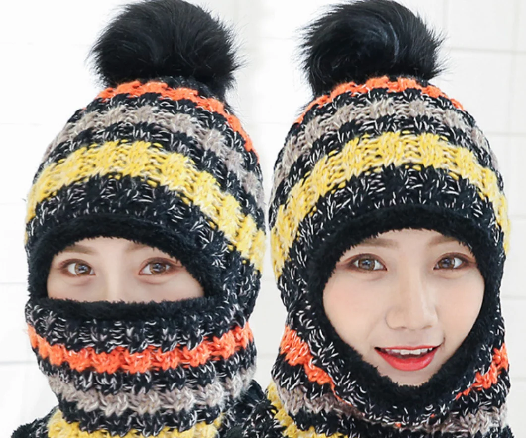 Autumn winter wool knitcap letter stick cloth fashion warm hat student street cold hat