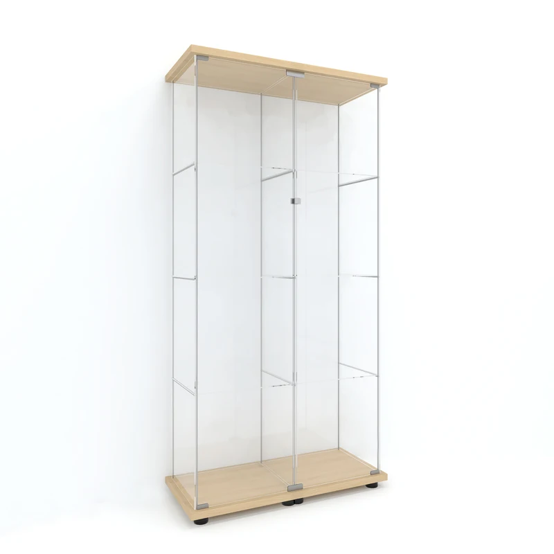 Glass display cabinet showcases glass stand bigg display rack for toys lego acrylic minifigure display case comic con toy
