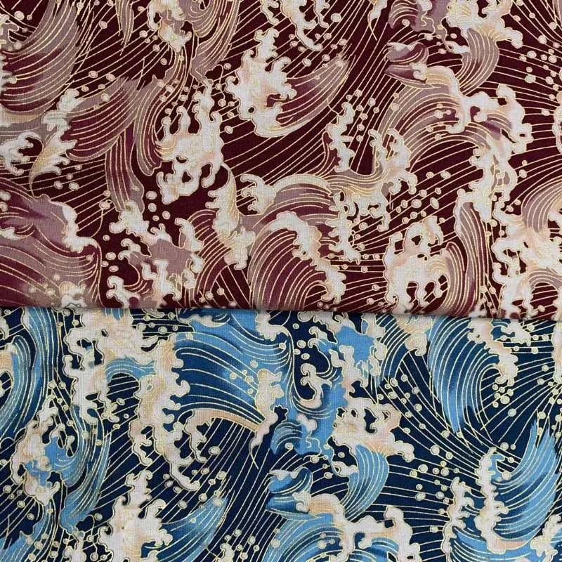 High Quality Fashion Design 100% Polyester Gold Printed Softes Microfiber Fabric