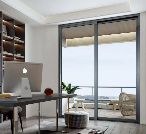 Contemporary Aluminium Glass Automatic Slide Entrance Door Profiles Interior Sliding Panel Gates for Indoor and House