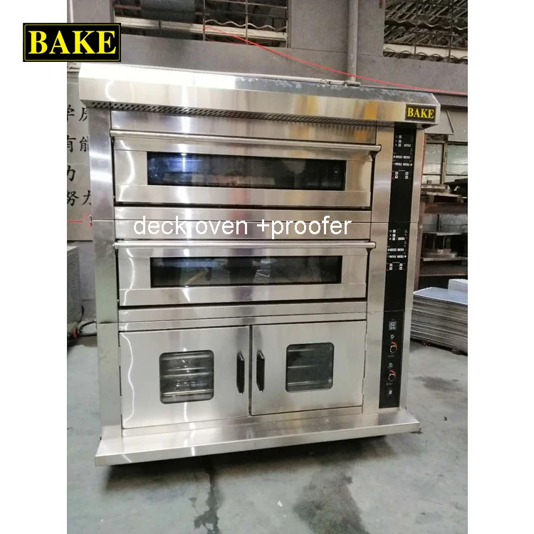 3 deck 9 trays deck oven bread cake pastry pizza gas baking oven