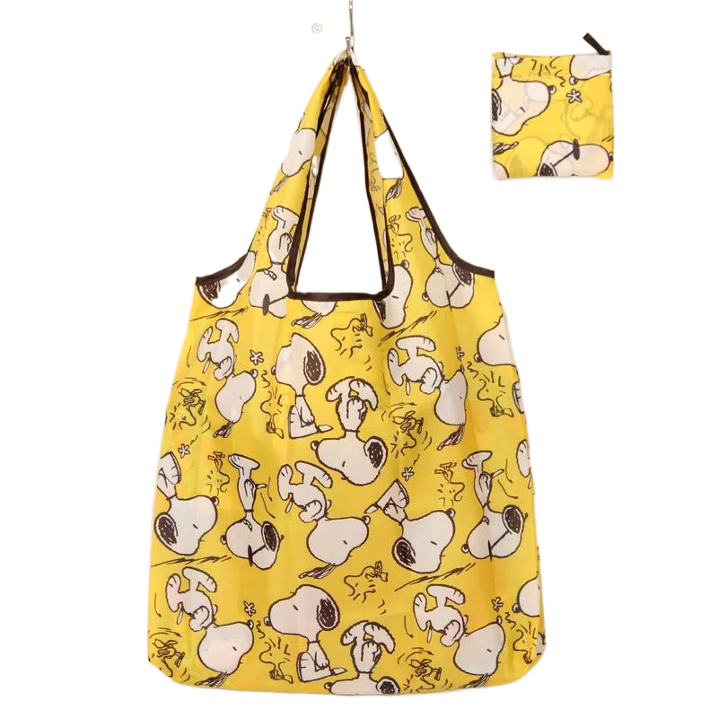 Lightweight Foldable Shopping Bag with Customized Graphics and Durable Printing for Small Quantity Orders