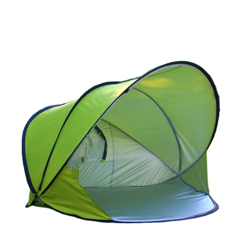 Pop Up Beach 3-4 Person Portable Instant Tent with UV Protection Sun Shade Shelter Beach Cabana Tent with Carry Bag Sandbag