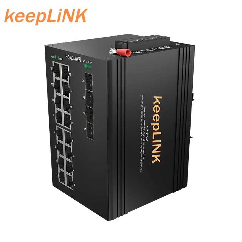 Custom 2 3 4 5 6 8 9 10 12 14 16 18 20 24 26 Ports Industrial ethernet switch din rail outdoor Poe ethernet switch managed