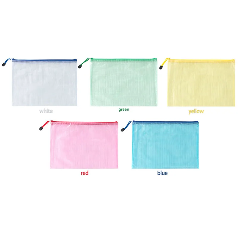 office supplies canvas PVC mesh clear organizer case document   envelope pouch file folder
