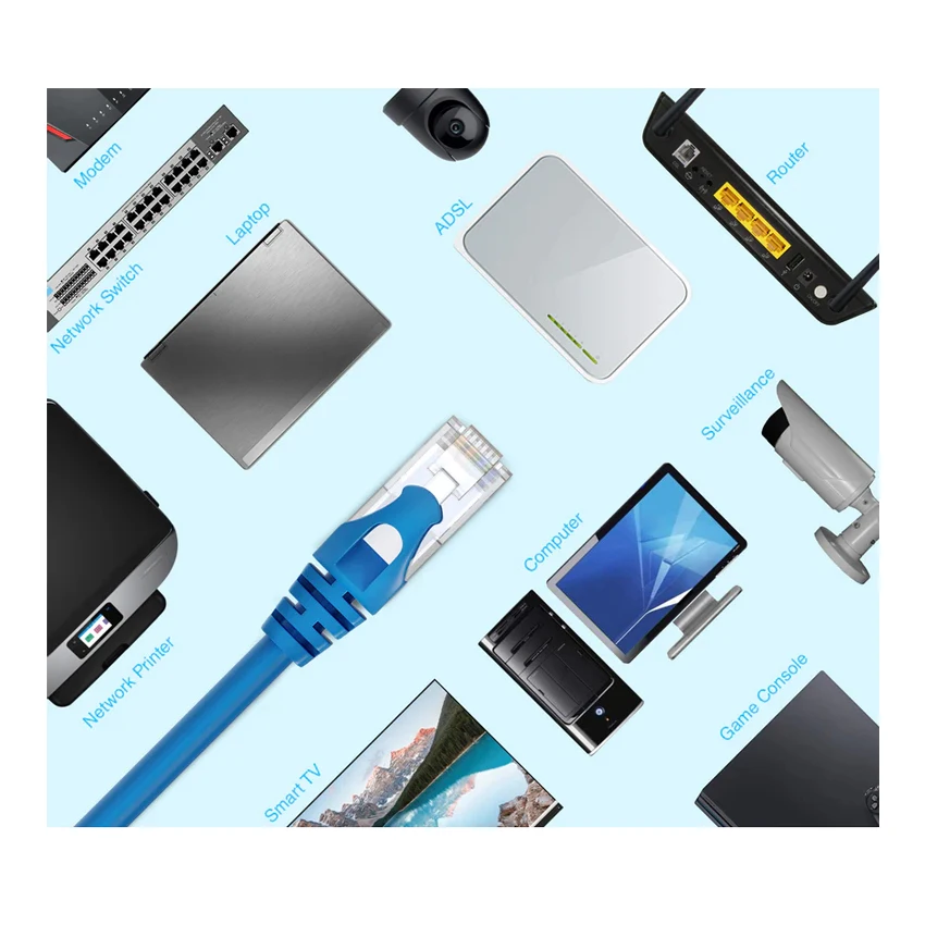 High Quality Cat 6 Patch Cord UTP FTP RJ45 Ethernet Cables Cat6 jumper cable communication cables