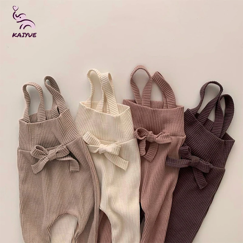 New Spring Newborn Baby Girls Solid Cotton Bodysuit Cute Cotton Romper Jumpsuit Cotton baby  Sleeveless Suspenders Jump suit