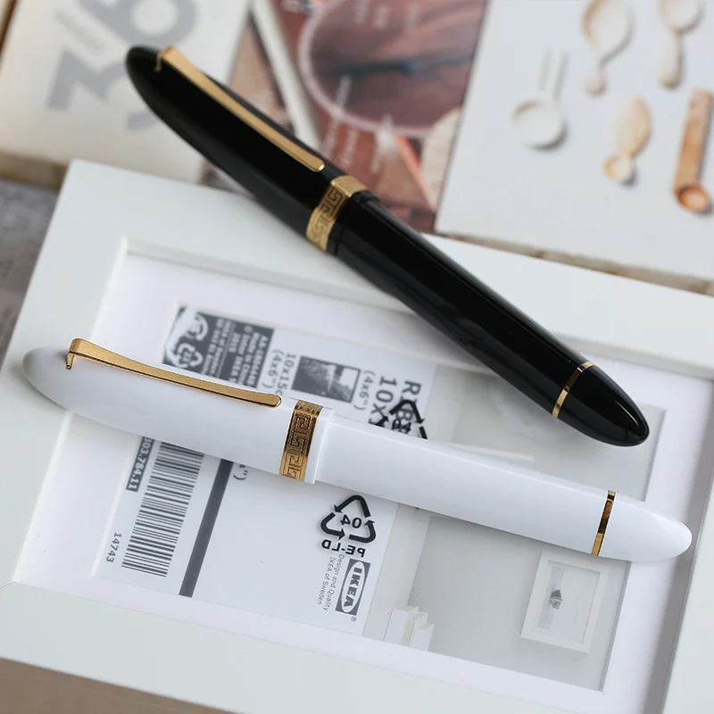 MAJOHN V60 triangular shaped upright piston fountain pen signature ballpoint pen anti rolling plug-in German made ballpoint core