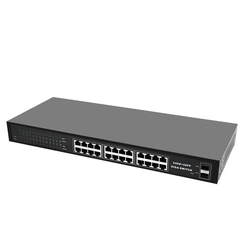 AS-DS24PG2F-M 24 ports 2 SFP enterprise Gigabit Managed PoE Rackmount Network Switch VLAN RJ45 Ethernet Switch