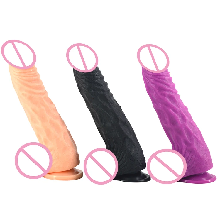 Sampro 11inch factory price Big Black dildo G-Spot PVC Penis with Suction Cup Dildo Realistic Big Dildo for women