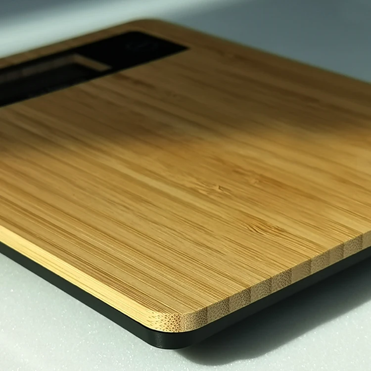 5kg 22lb Electronic Food Weighting Scales Wood Color Digital Vintage Kitchen Bamboo Weight Scale