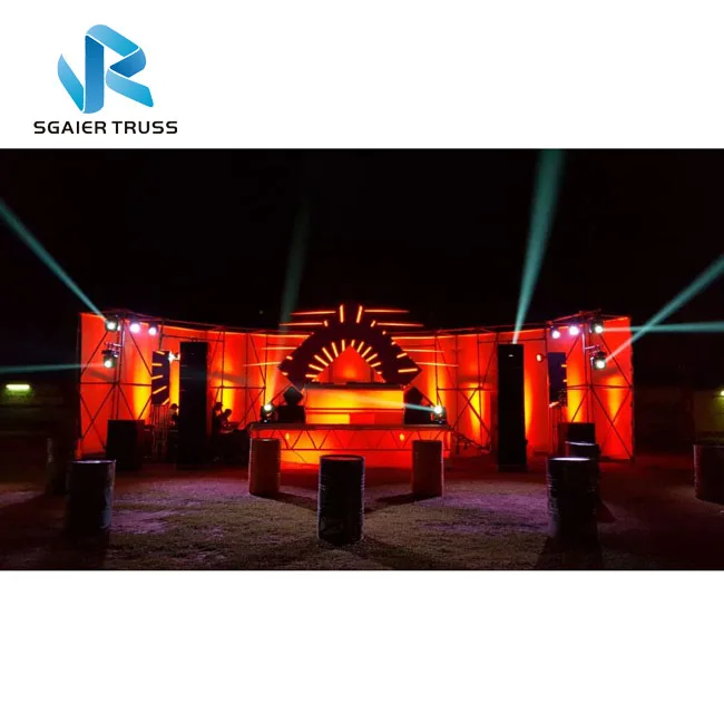 aluminium lighting truss aluminum 1.0-2.0m truss totem kit for mobile djs events aluminium stage truss