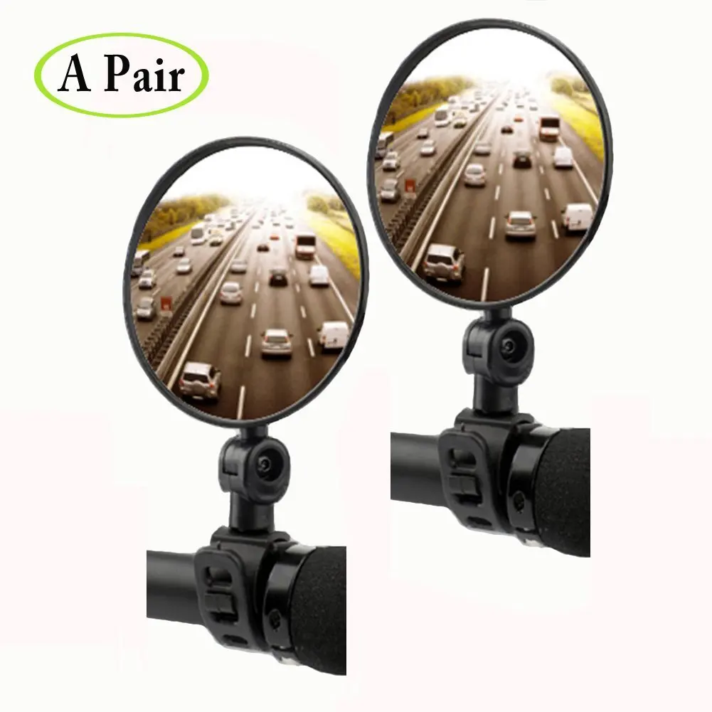 Adjustable 360 Degree Bike Mirror Flexible Handlebar Rear Back View Bicycle Accessories for Road Bikes Mountain Bikes BMX
