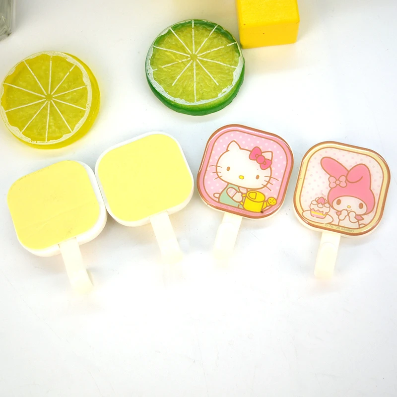 Animal Creative Wall Mount Decoration Cute Cat Hanging Stretch Heavy Duty Adhesive Wall Hooks For Key Bags Towels